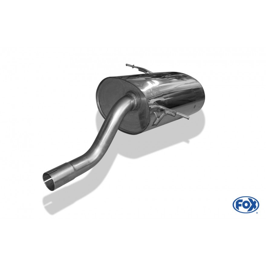 Sportschalldämpfer mit 2 Endrohren 80mm (Typ 13), inkl. TÜV-Teilegutachten!