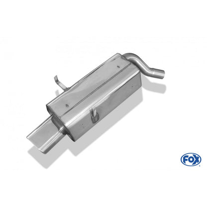 Sportschalldämpfer mit 1 Endrohr 135x80mm (Typ 53), inkl. (EG-) GENEHMIGUNG!