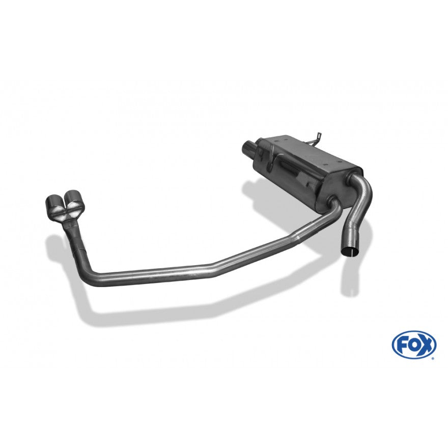 Sportschalldämpfer mit links/rechts je 2 Endrohren 76mm (Typ 10), inkl. TÜV-Teilegutachten!