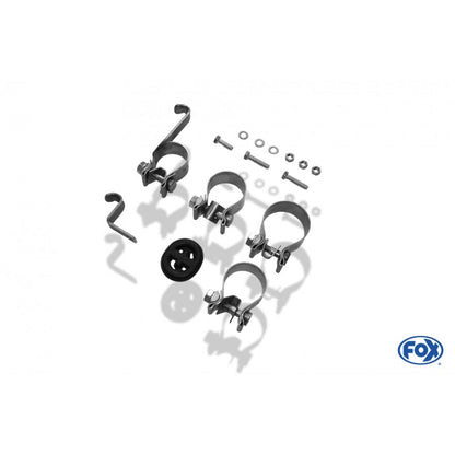 Sportschalldämpfer mit links/rechts je 2 Endrohren 76mm (Typ 13), inkl. TÜV-Teilegutachten!