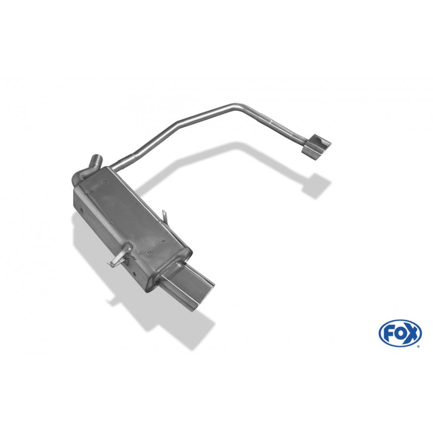 Sportschalldämpfer mit links/rechts je 1 Endrohr 135x80mm (Typ 53), inkl. TÜV-Teilegutachten!