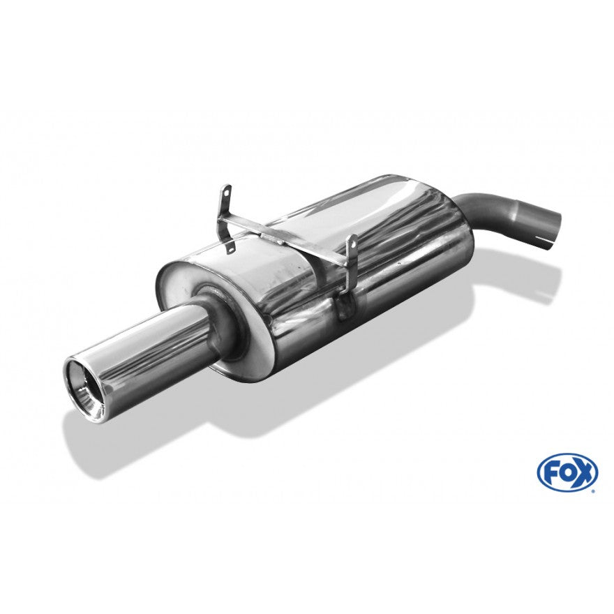 Sportschalldämpfer mit 1 Endrohr 90mm (Typ 13), inkl. TÜV-Teilegutachten!