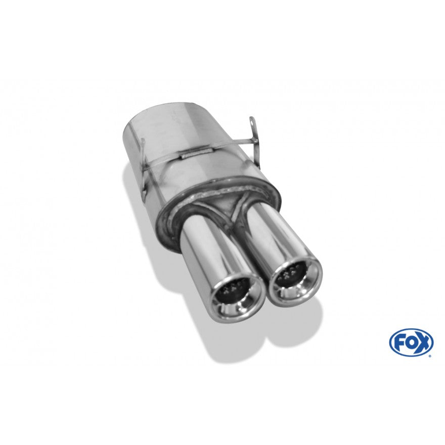 Sportschalldämpfer mit 2 Endrohren 90mm (Typ 13), inkl. TÜV-Teilegutachten!