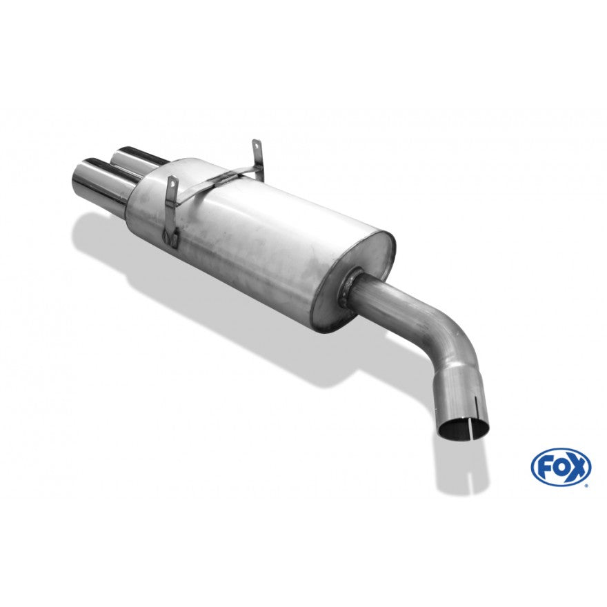 Sportschalldämpfer mit 2 Endrohren 90mm (Typ 13), inkl. TÜV-Teilegutachten!
