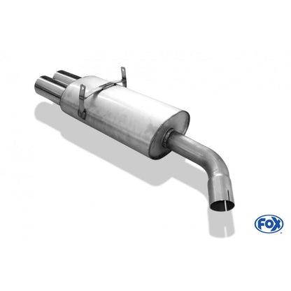 Sportschalldämpfer mit 2 Endrohren 90mm (Typ 13), inkl. TÜV-Teilegutachten!