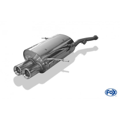 Halbanlage ab KAT mit 2 Endrohren 80mm (Typ 13), inkl. TÜV-Teilegutachten!