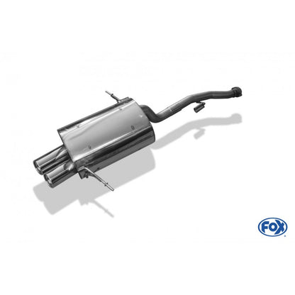 Halbanlage ab KAT mit 2 Endrohren 80mm (Typ 13), inkl. TÜV-Teilegutachten!