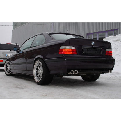 Halbanlage ab KAT mit links/rechts je 2 Endrohren 76mm (Typ 13), inkl. TÜV-Teilegutachten!