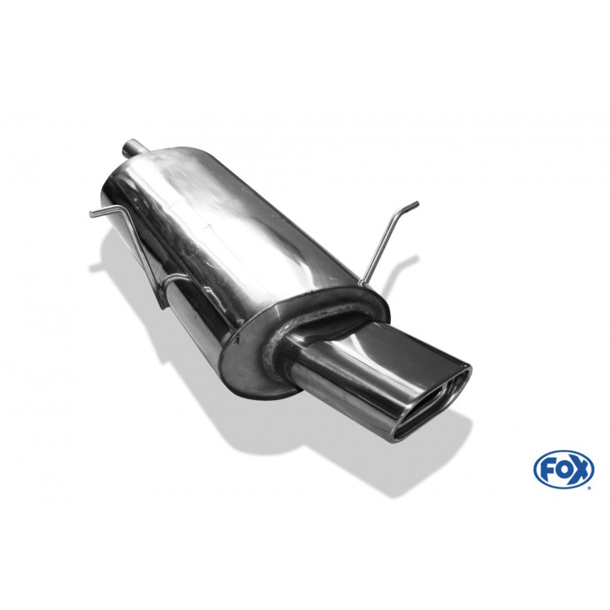 Sportschalldämpfer mit 1 Endrohr 135x80mm (Typ 53), inkl. (EG-) GENEHMIGUNG!