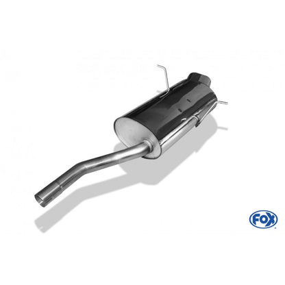 Sportschalldämpfer mit 1 Endrohr 135x80mm (Typ 53), inkl. (EG-) GENEHMIGUNG!