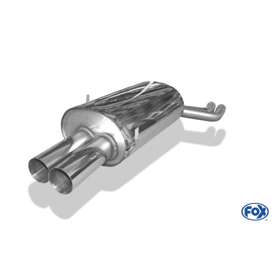 Sportschalldämpfer mit 2 Endrohren 76mm (Typ 10), inkl. (EG-) GENEHMIGUNG!