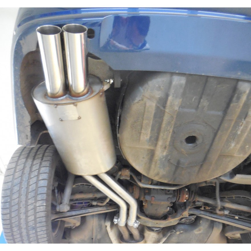 Sportschalldämpfer mit 2 Endrohren 76mm (Typ 10), inkl. (EG-) GENEHMIGUNG!