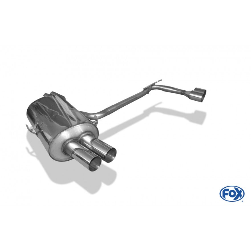 Sportschalldämpfer mit links/rechts je 2 Endrohren 76mm (Typ 10), inkl. (EG-) GENEHMIGUNG!