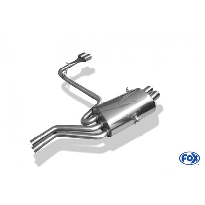 Sportschalldämpfer mit links/rechts je 2 Endrohren 76mm (Typ 10), inkl. (EG-) GENEHMIGUNG!