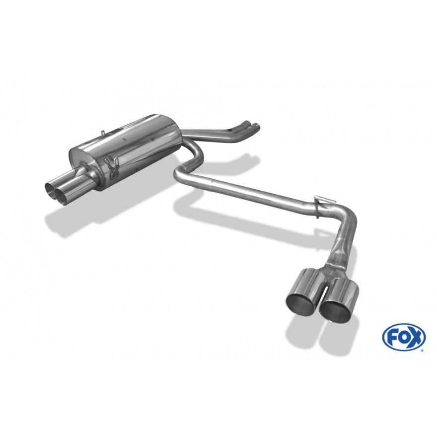 Sportschalldämpfer mit links/rechts je 2 Endrohren 76mm (Typ 10), inkl. (EG-) GENEHMIGUNG!