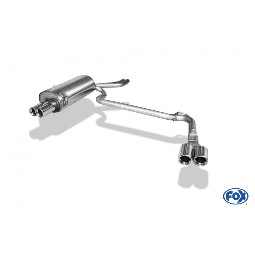 Sportschalldämpfer mit links/rechts je 2 Endrohren 76mm (Typ 13), inkl. (EG-) GENEHMIGUNG!