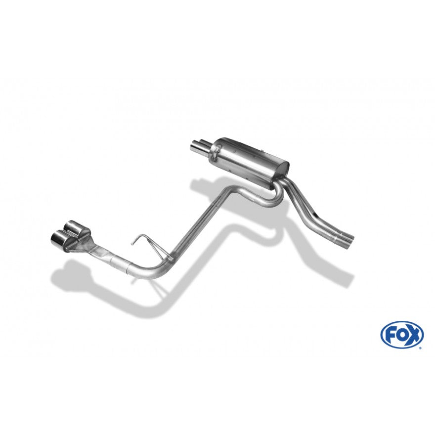 Sportschalldämpfer mit links/rechts je 2 Endrohren 76mm (Typ 13), inkl. (EG-) GENEHMIGUNG!