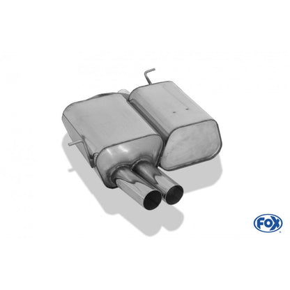 Sportschalldämpfer mit 2 Endrohren 80mm (Typ 10), inkl. (EG-) GENEHMIGUNG!