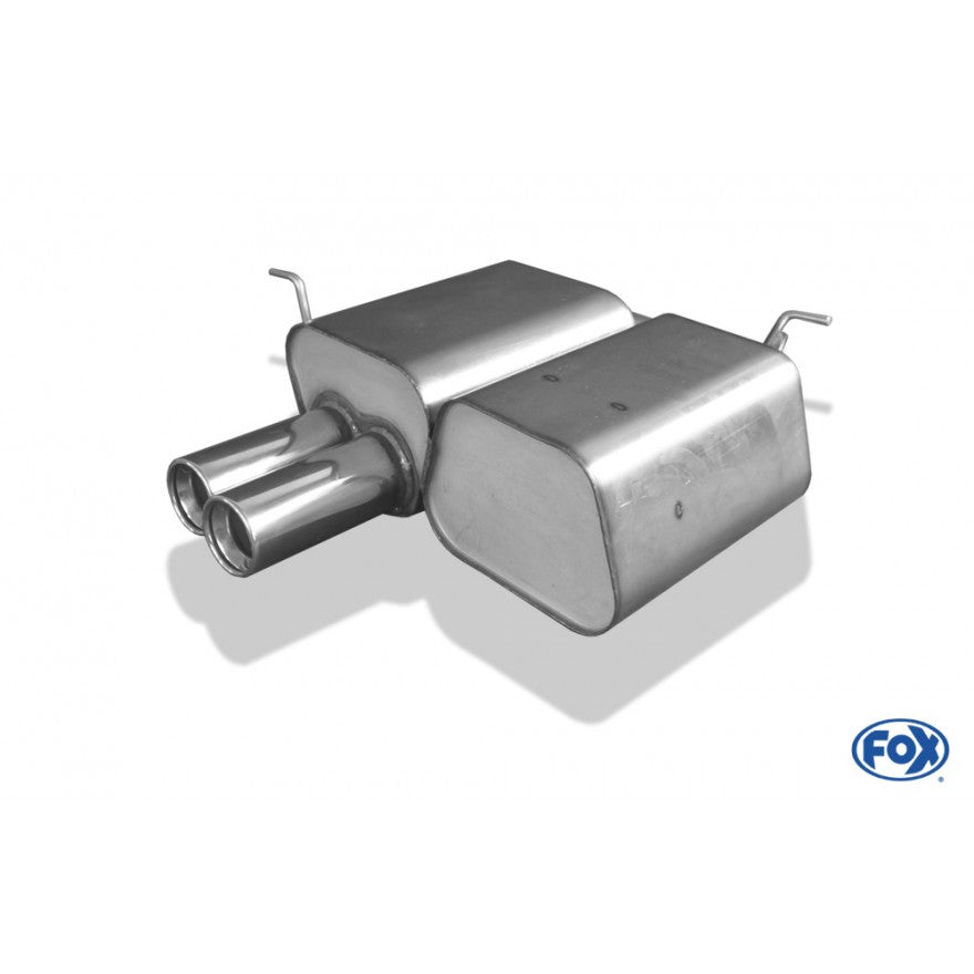 Sportschalldämpfer mit 2 Endrohren 80mm (Typ 13), inkl. (EG-) GENEHMIGUNG!