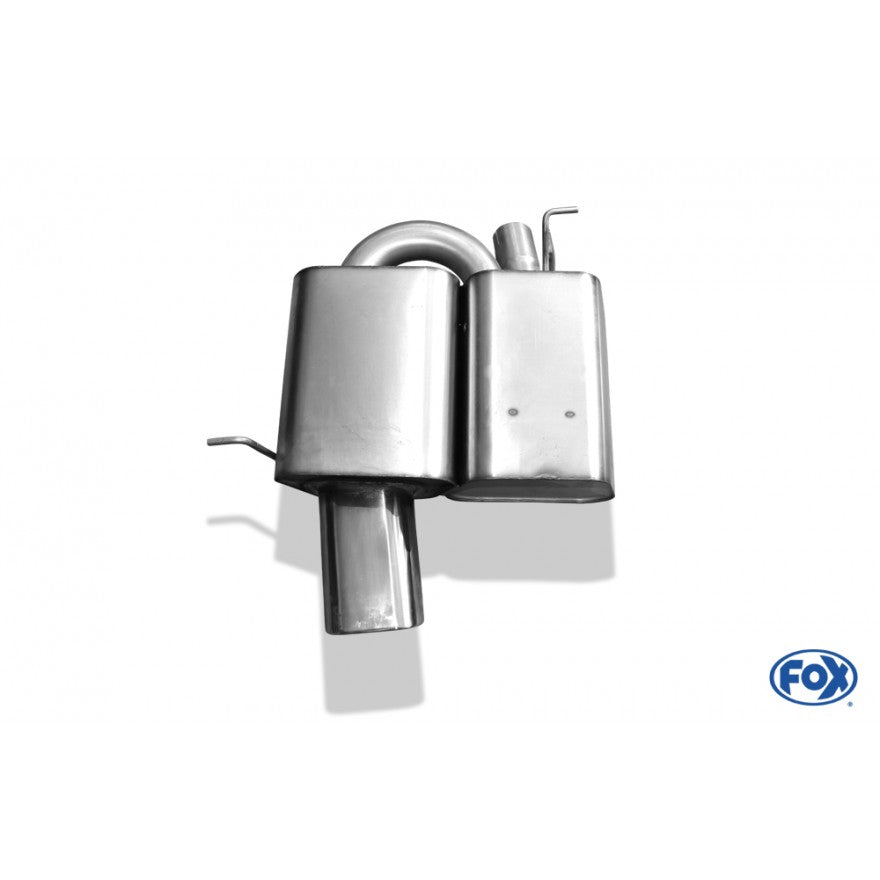 Sportschalldämpfer mit 1 Endrohr 135x80mm (Typ 53), inkl. (EG-) GENEHMIGUNG!