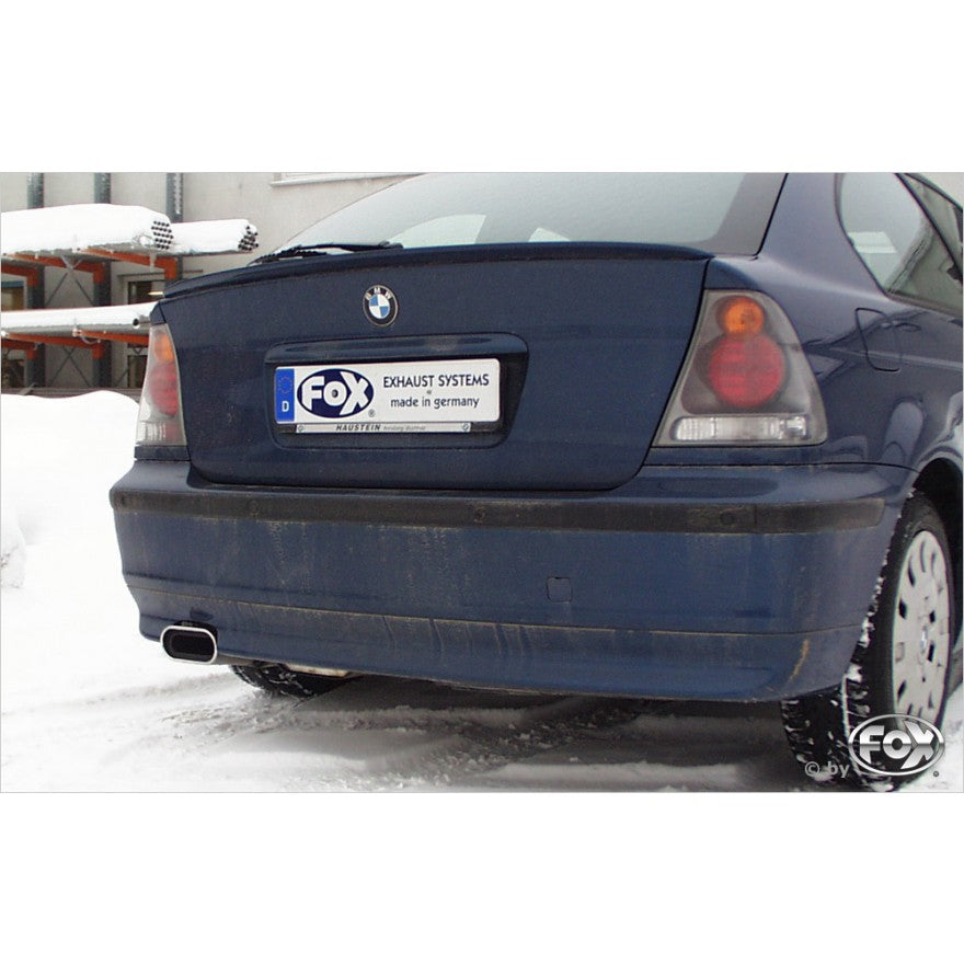 Sportschalldämpfer mit 1 Endrohr 135x80mm (Typ 53), inkl. (EG-) GENEHMIGUNG!