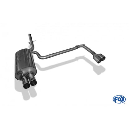 Sportschalldämpfer mit links/rechts je 2 Endrohren 76mm (Typ 10), inkl. (EG-) GENEHMIGUNG!