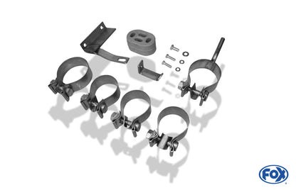 Sportschalldämpfer mit links/rechts je 2 Endrohren 76mm (Typ 13), inkl. (EG-) GENEHMIGUNG!