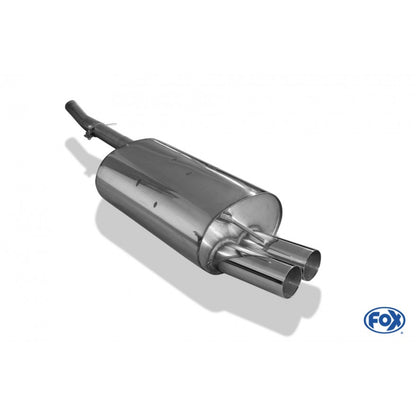 Sportschalldämpfer mit 2 Endrohren 76mm (Typ 10), inkl. (EG-) GENEHMIGUNG!