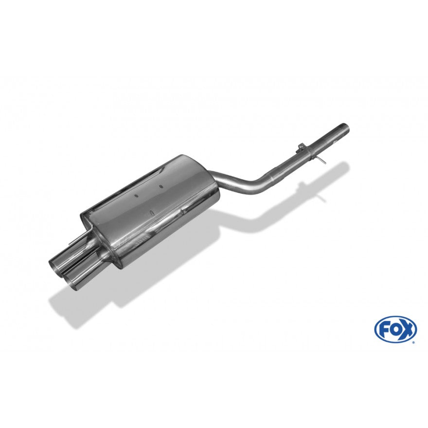 Sportschalldämpfer mit 2 Endrohren 76mm (Typ 10), inkl. (EG-) GENEHMIGUNG!
