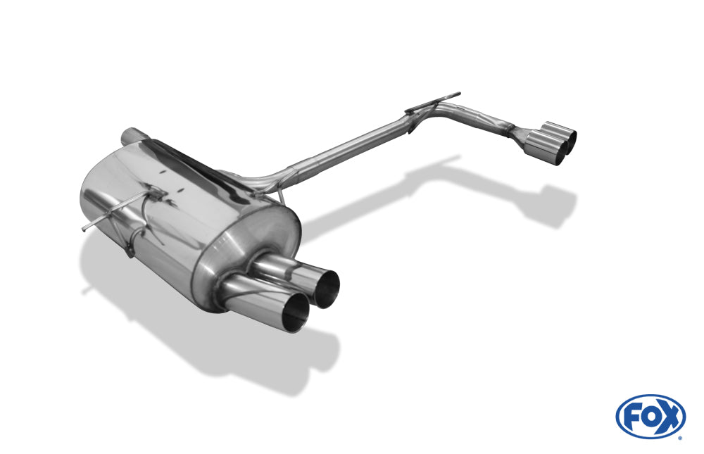 Sportschalldämpfer mit links/rechts je 2 Endrohren 76mm (Typ 10), inkl. (EG-) GENEHMIGUNG!