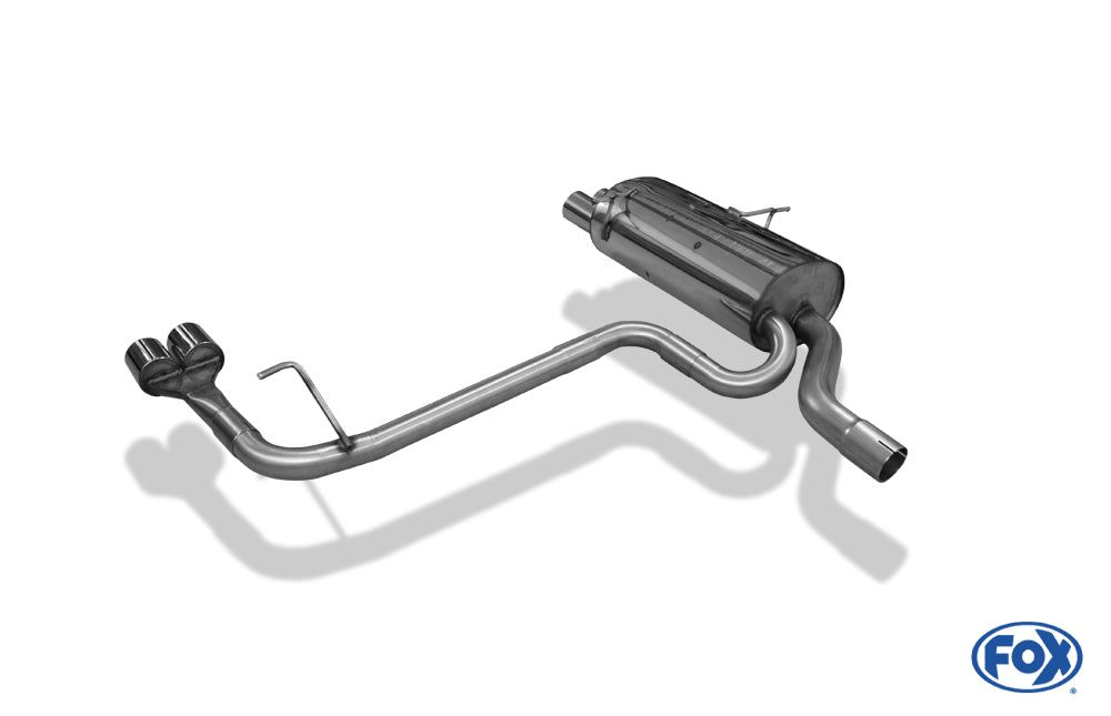 Sportschalldämpfer mit links/rechts je 2 Endrohren 76mm (Typ 10), inkl. (EG-) GENEHMIGUNG!