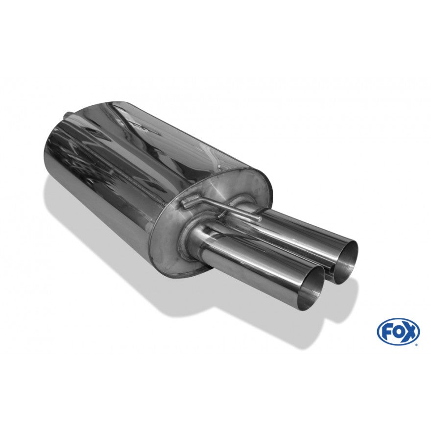 Sportschalldämpfer mit 2 Endrohren 76mm (Typ 10), inkl. (EG-) GENEHMIGUNG!