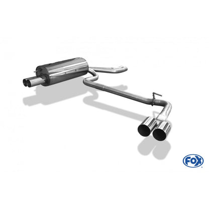 Sportschalldämpfer mit links/rechts je 2 Endrohren 70mm (Typ 10), inkl. (EG-) GENEHMIGUNG!