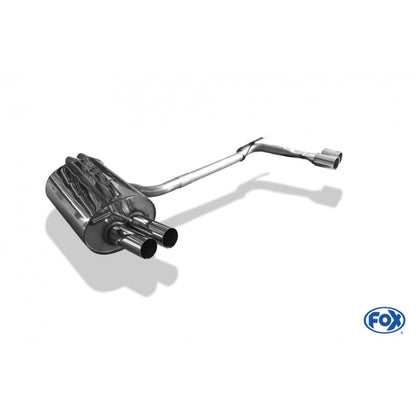 Sportschalldämpfer mit links/rechts je 2 Endrohren 70mm (Typ 10), inkl. (EG-) GENEHMIGUNG!