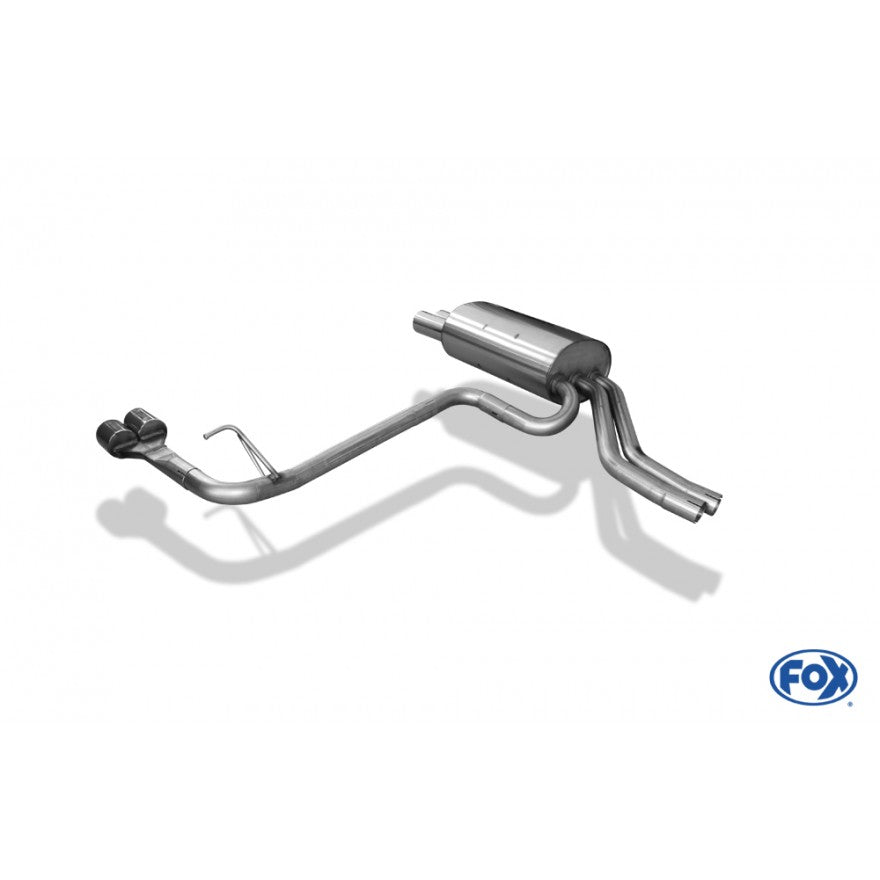 Sportschalldämpfer mit links/rechts je 2 Endrohren 76mm (Typ 13), inkl. (EG-) GENEHMIGUNG!