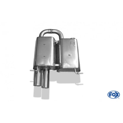 Sportschalldämpfer mit 2 Endrohren 76mm (Typ 13), inkl. (EG-) GENEHMIGUNG!