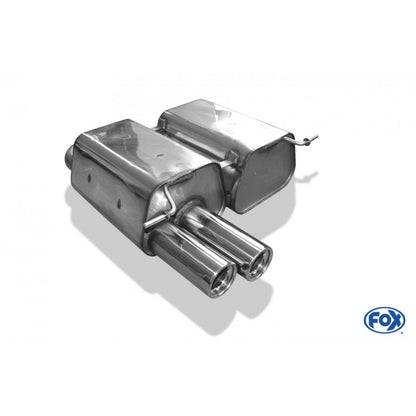 Sportschalldämpfer mit 2 Endrohren 76mm (Typ 13), inkl. (EG-) GENEHMIGUNG!