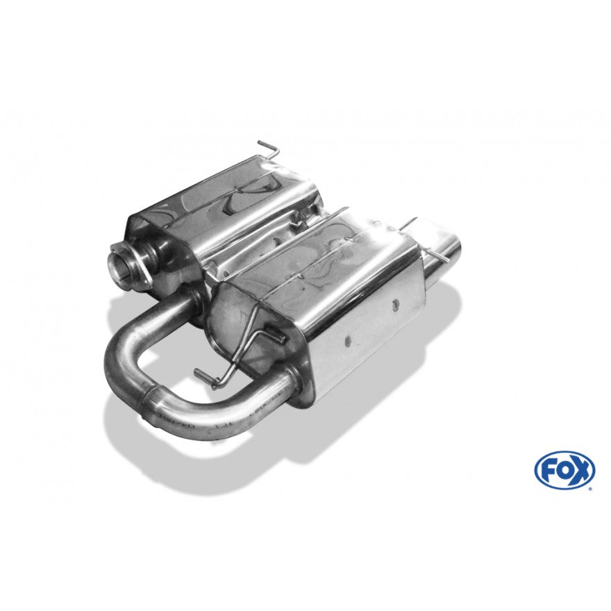 Sportschalldämpfer mit 1 Endrohr 135x80mm (Typ 53), inkl. (EG-) GENEHMIGUNG!