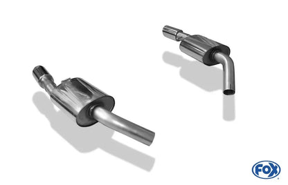 Sportschalldämpfer mit links/rechts je 1 Endrohr 90mm (Typ 25), inkl. (EG-) GENEHMIGUNG!