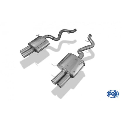 Sportschalldämpfer links/rechts mit je 2 Endrohren 90mm (Typ 10), inkl. (EG-) GENEHMIGUNG!