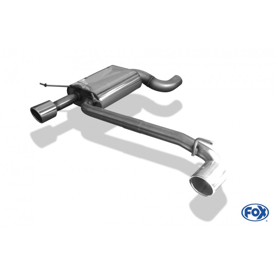 Sportschalldämpfer mit links/rechts je 1 Endrohr 90mm (Typ 16), inkl. (EG-) GENEHMIGUNG!