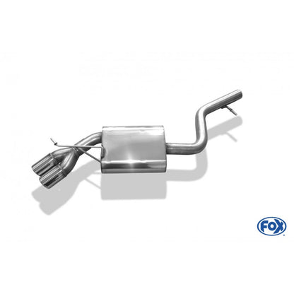 Sportschalldämpfer mit 2 Endrohren 76mm (Typ 17), inkl. (EG-) GENEHMIGUNG!