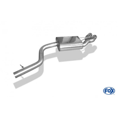 Sportschalldämpfer mit 2 Endrohren 76mm (Typ 17), inkl. (EG-) GENEHMIGUNG!