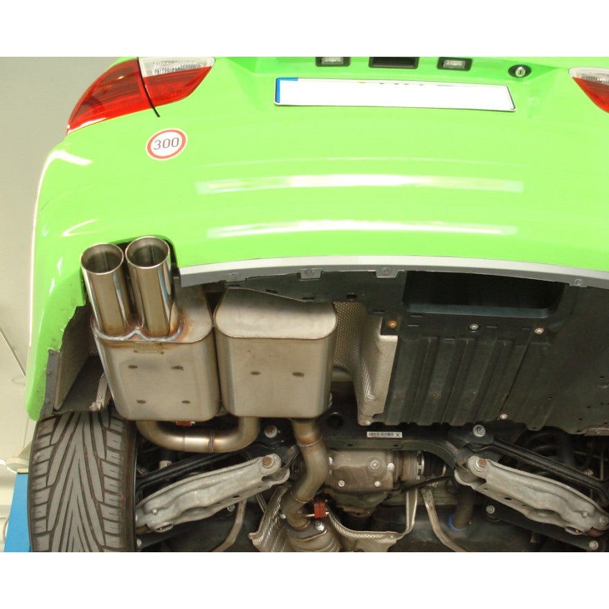 Sportschalldämpfer mit 2 Endrohren 80mm (Typ 24), inkl. (EG-) GENEHMIGUNG!