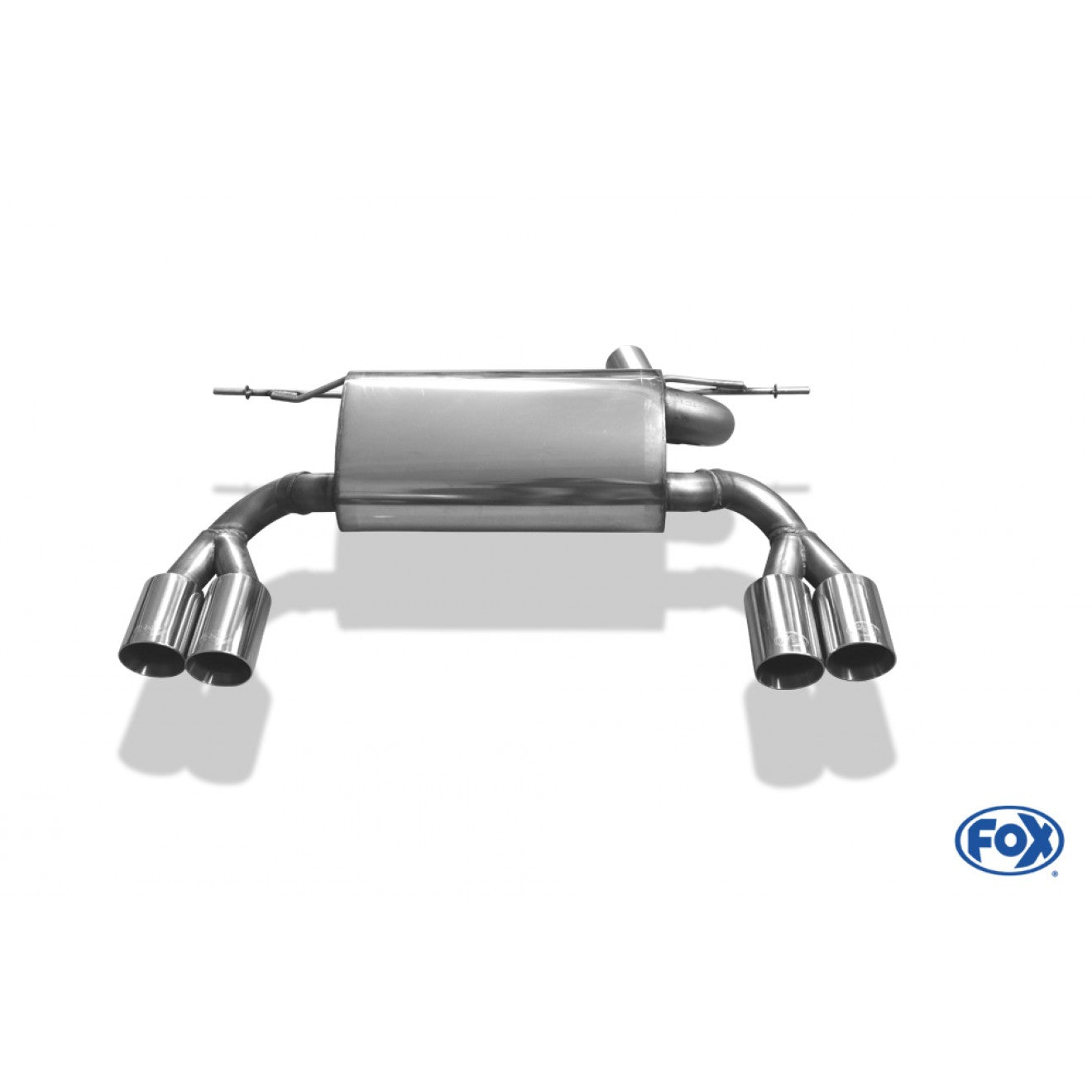 Sportschalldämpfer mit links/rechts je 2 Endrohren 80mm (Typ 16), inkl. (EG-) GENEHMIGUNG!