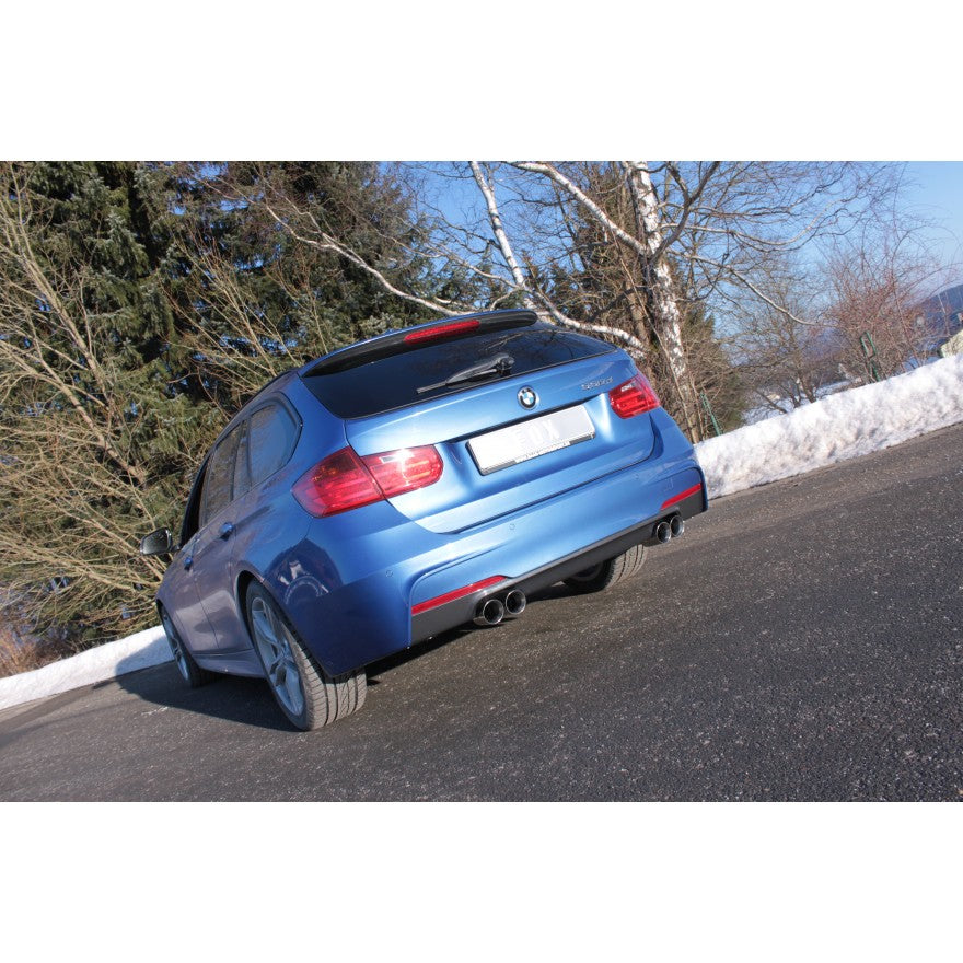 Sportschalldämpfer mit links/rechts je 2 Endrohren 76mm (Typ 25), inkl. (EG-) GENEHMIGUNG!