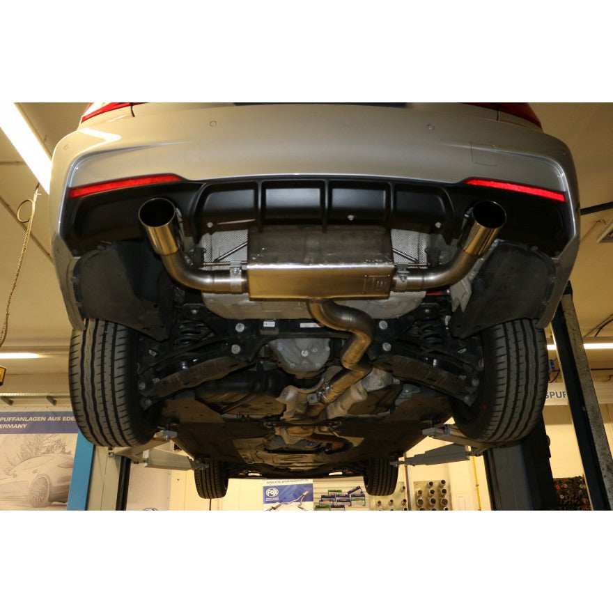 Sportschalldämpfer mit links/rechts je 1 Endrohr 90mm (Typ 10), inkl. (EG-) GENEHMIGUNG!