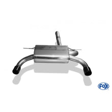 Sportschalldämpfer mit links/rechts je 1 Endrohr 80mm (Typ 12) schwarz, inkl. (EG-) GENEHMIGUNG!