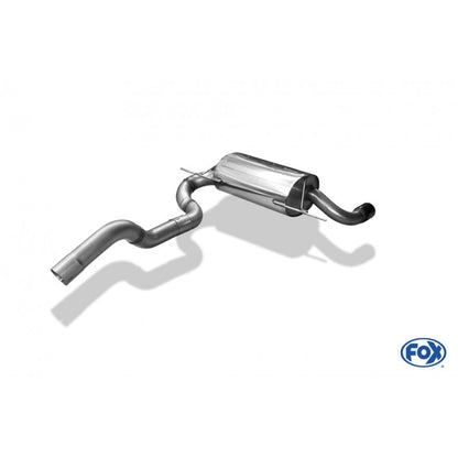 Sportschalldämpfer mit links/rechts je 1 Endrohr 80mm (Typ 12) schwarz, inkl. (EG-) GENEHMIGUNG!