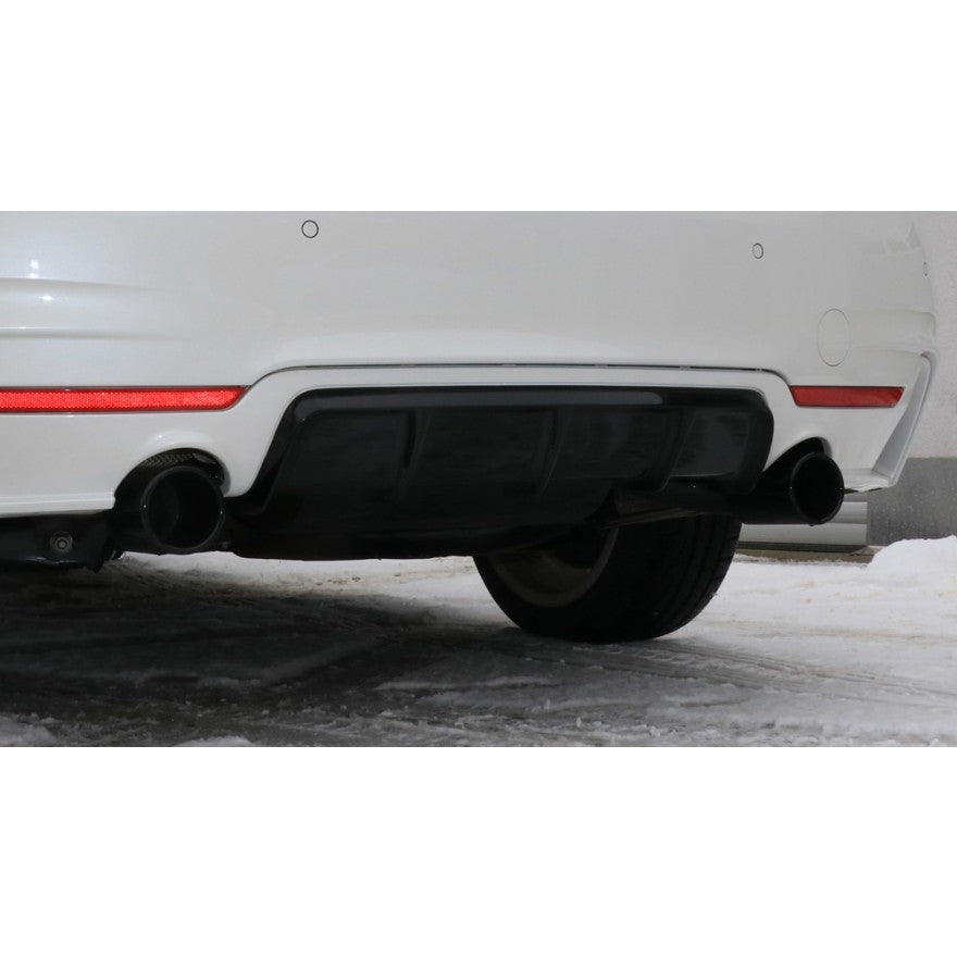 Sportschalldämpfer mit links/rechts je 1 Endrohr 80mm (Typ 12) schwarz, inkl. (EG-) GENEHMIGUNG!